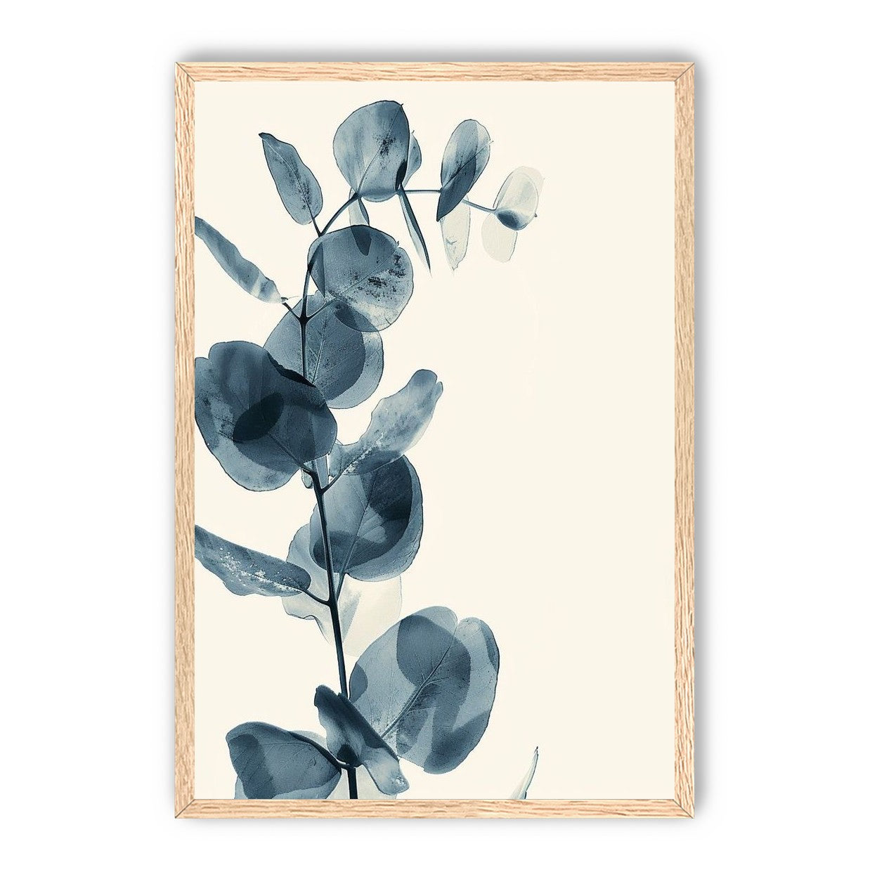 Blue leaves in quiet air