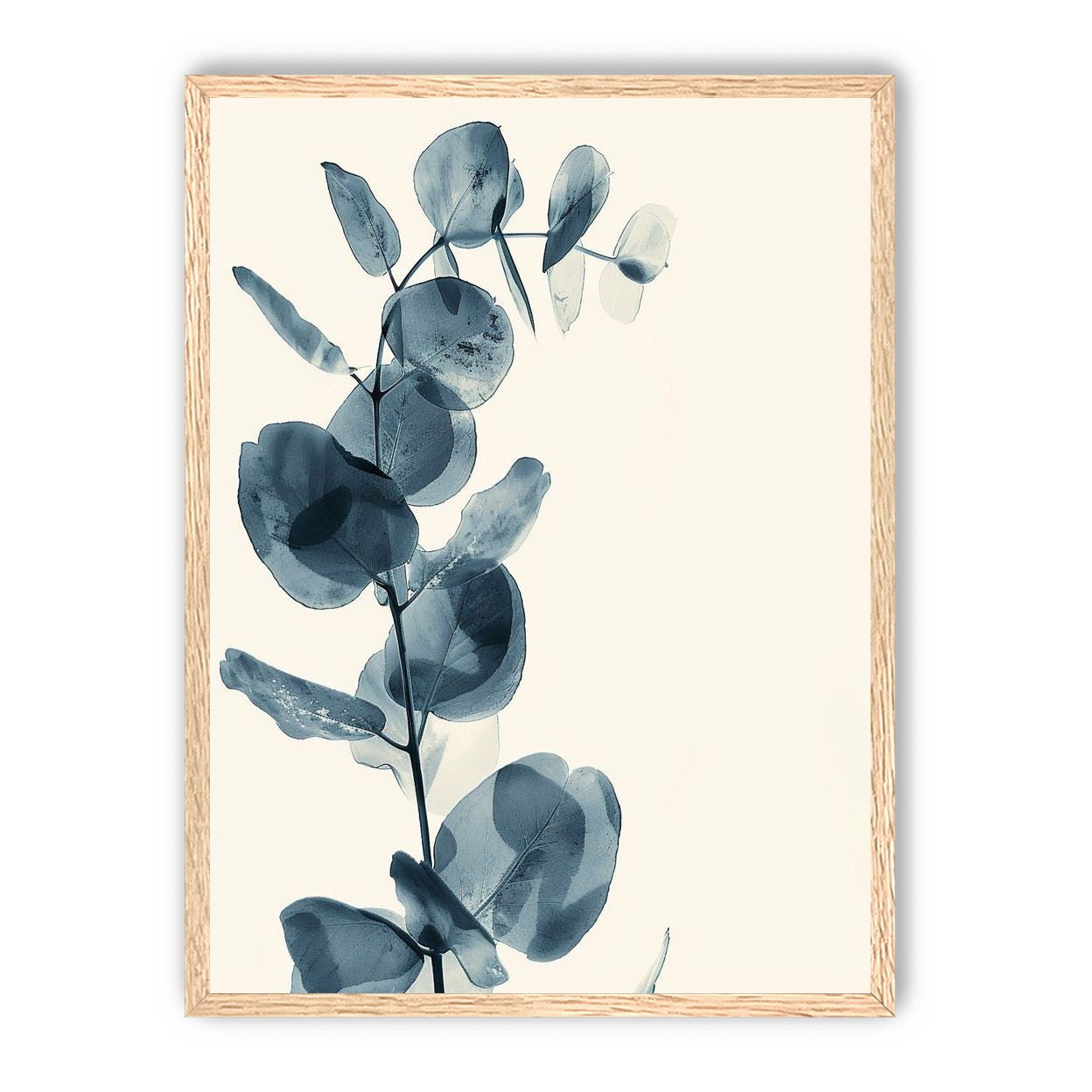 Blue leaves in quiet air