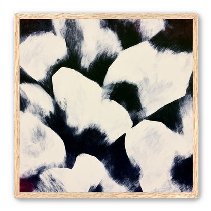 White blocks among dark ground