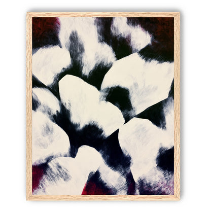 White blocks among dark ground