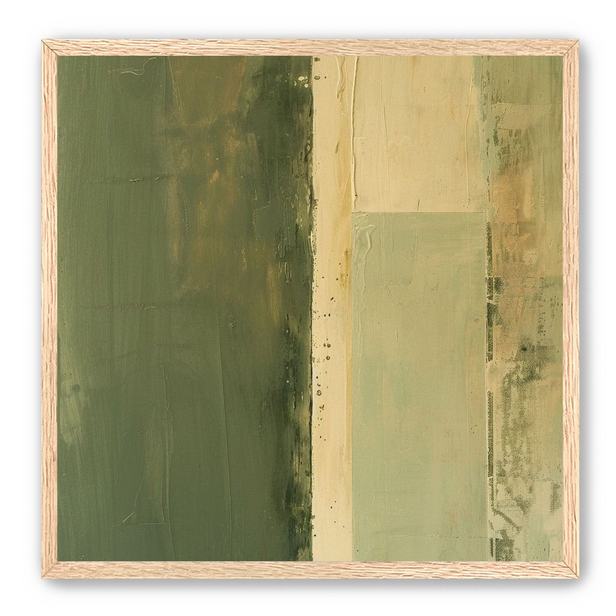 Pale seam in olive field