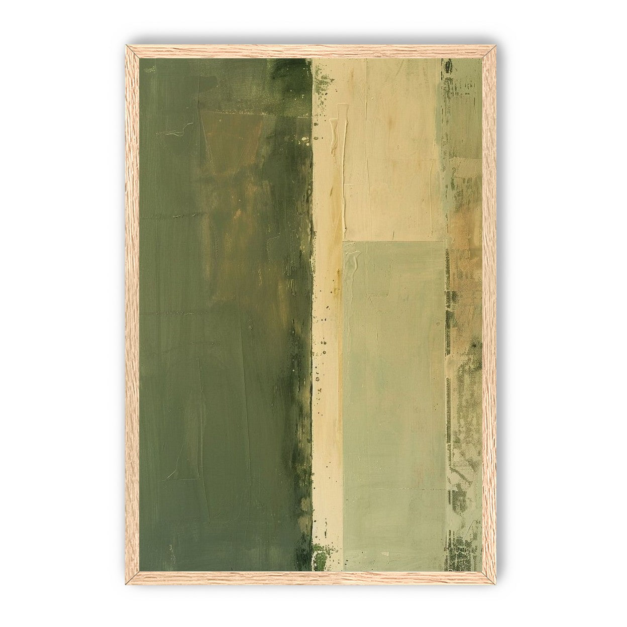 Pale seam in olive field