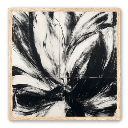 Black surges through white