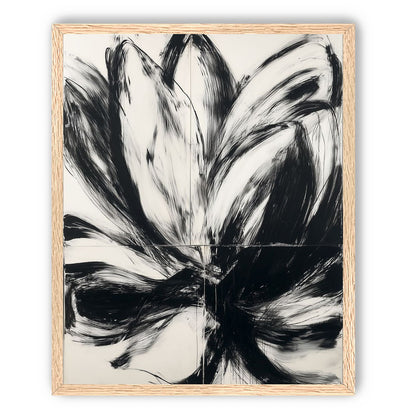 Black surges through white