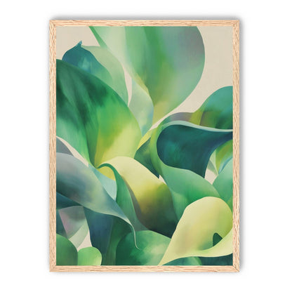 Green leaves in soft light