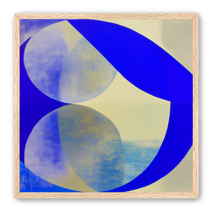 Cobalt loop on beige