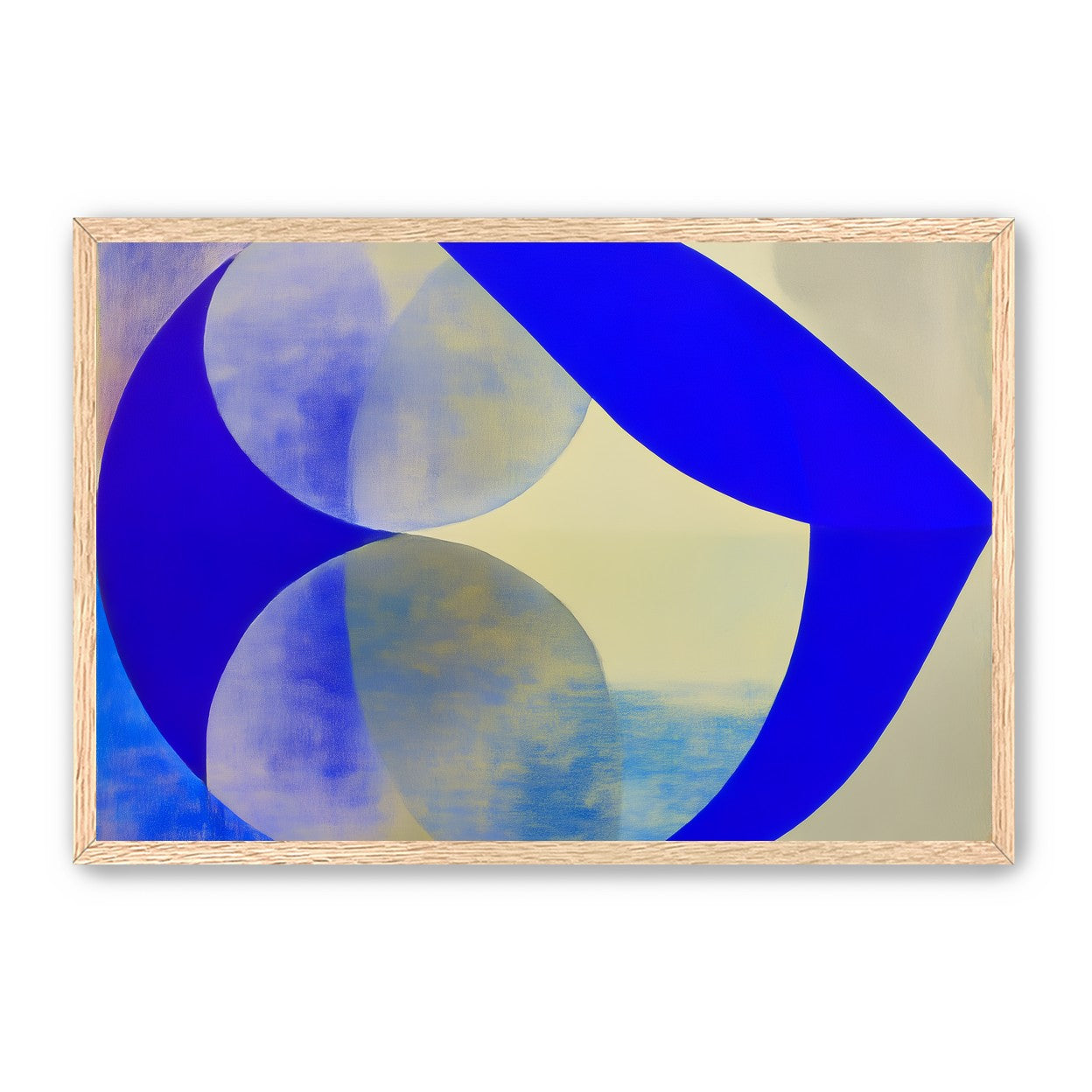 Cobalt loop on beige