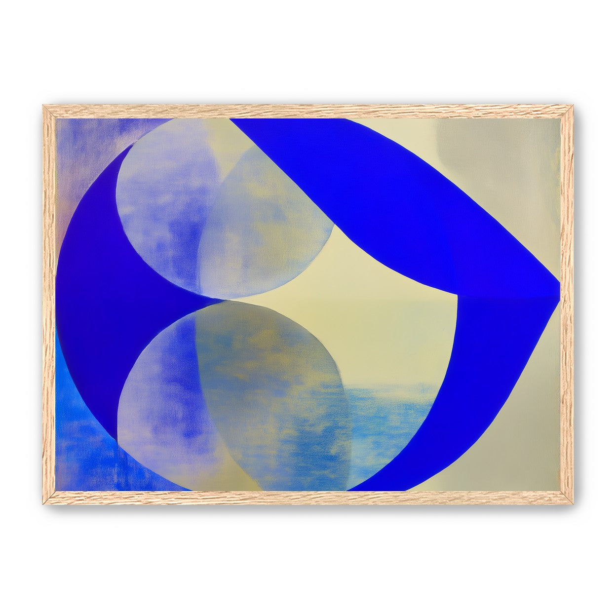 Cobalt loop on beige