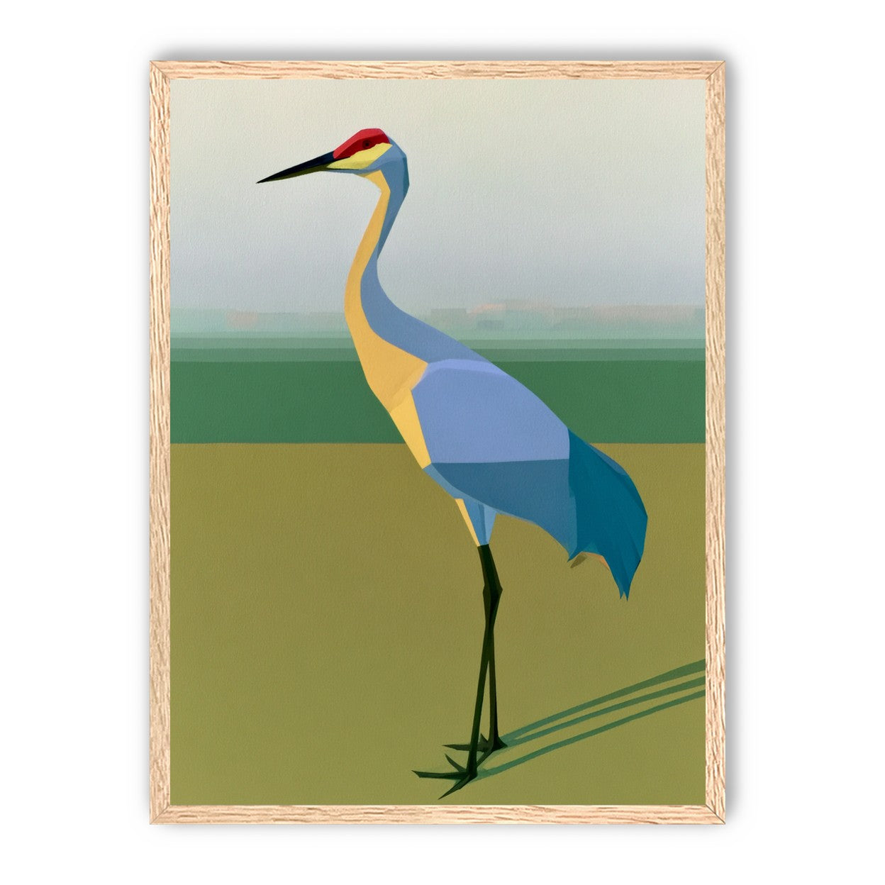 Still crane in flat light