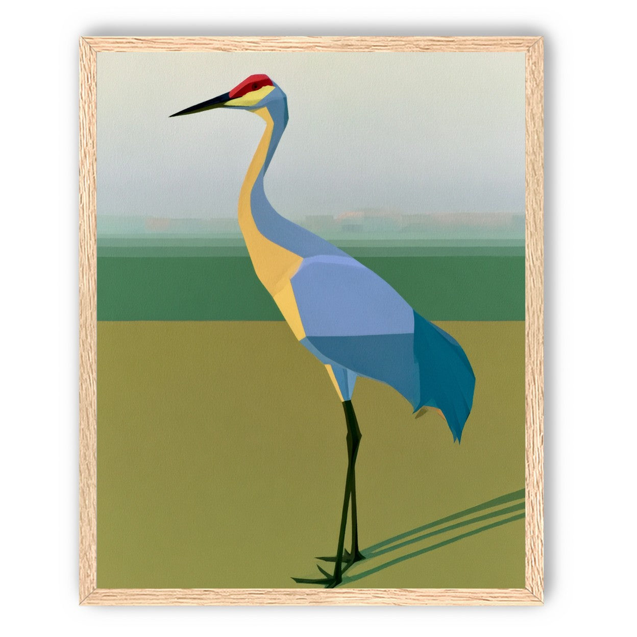 Still crane in flat light