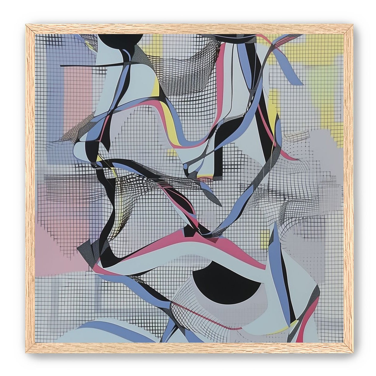 Ribbons snagged in the grid