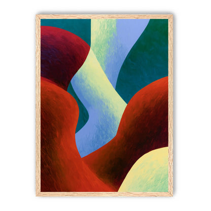 Curved bands in thick paint