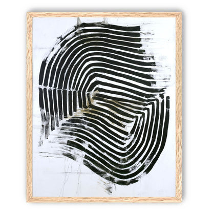 Black bands turning inward