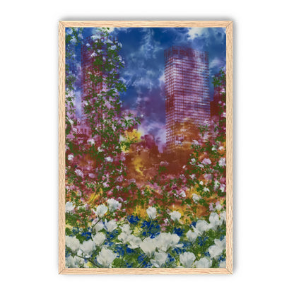 Flowers before storm towers