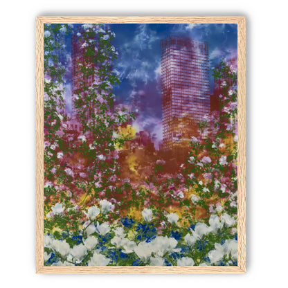 Flowers before storm towers