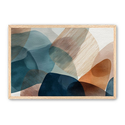 Translucent Ovals with Diagonal Grain