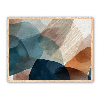 Translucent Ovals with Diagonal Grain