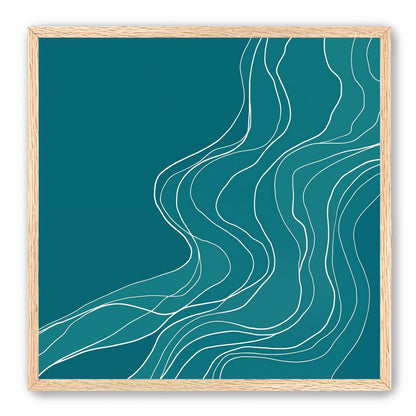 Ink Traced on Teal Surface