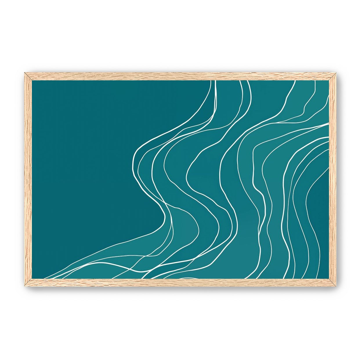 Ink Traced on Teal Surface