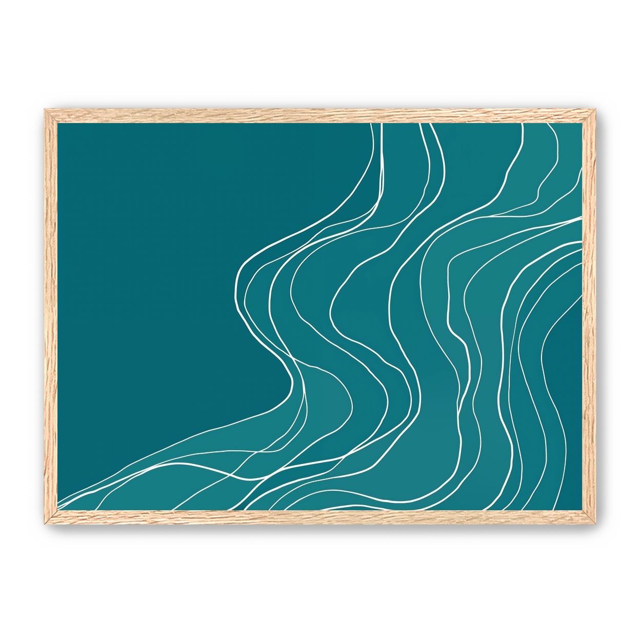Ink Traced on Teal Surface