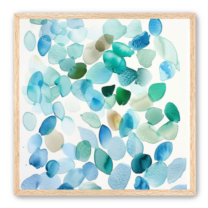 Blue and Green Petal Forms