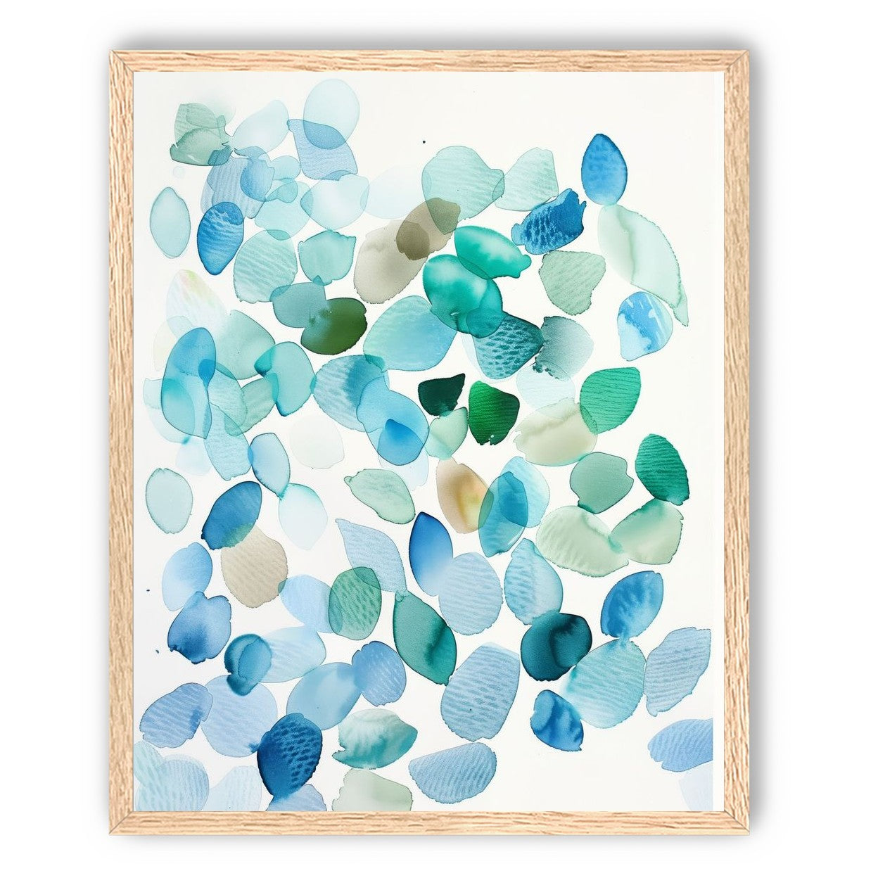 Blue and Green Petal Forms