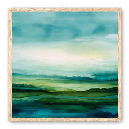 Emerald Bleeding into Teal