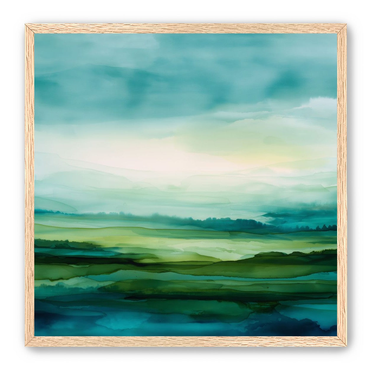 Emerald Bleeding into Teal