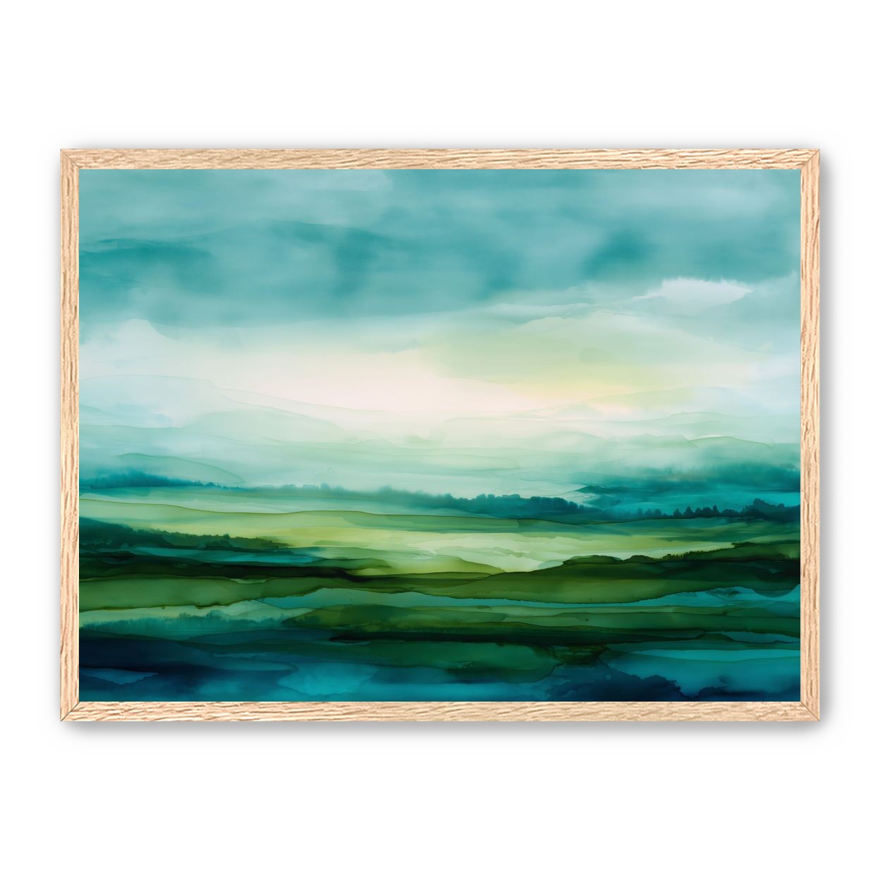 Emerald Bleeding into Teal