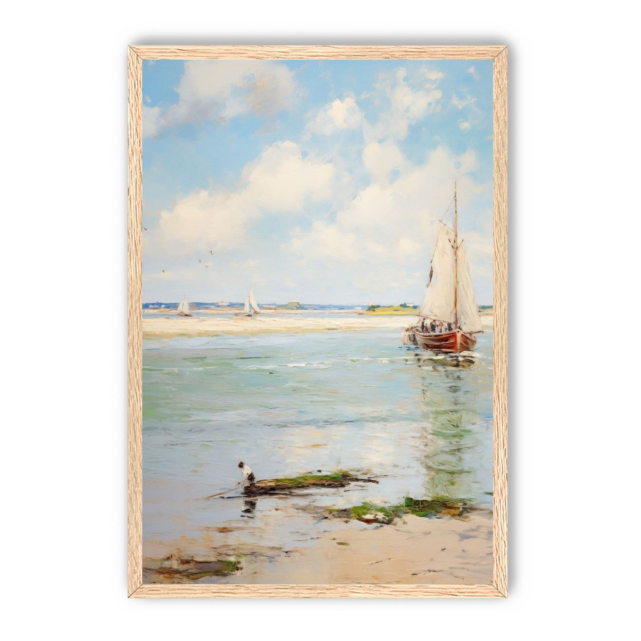 Sailboats at Peaceful Dawn