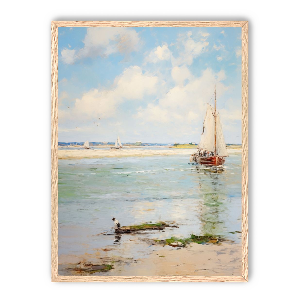 Sailboats at Peaceful Dawn
