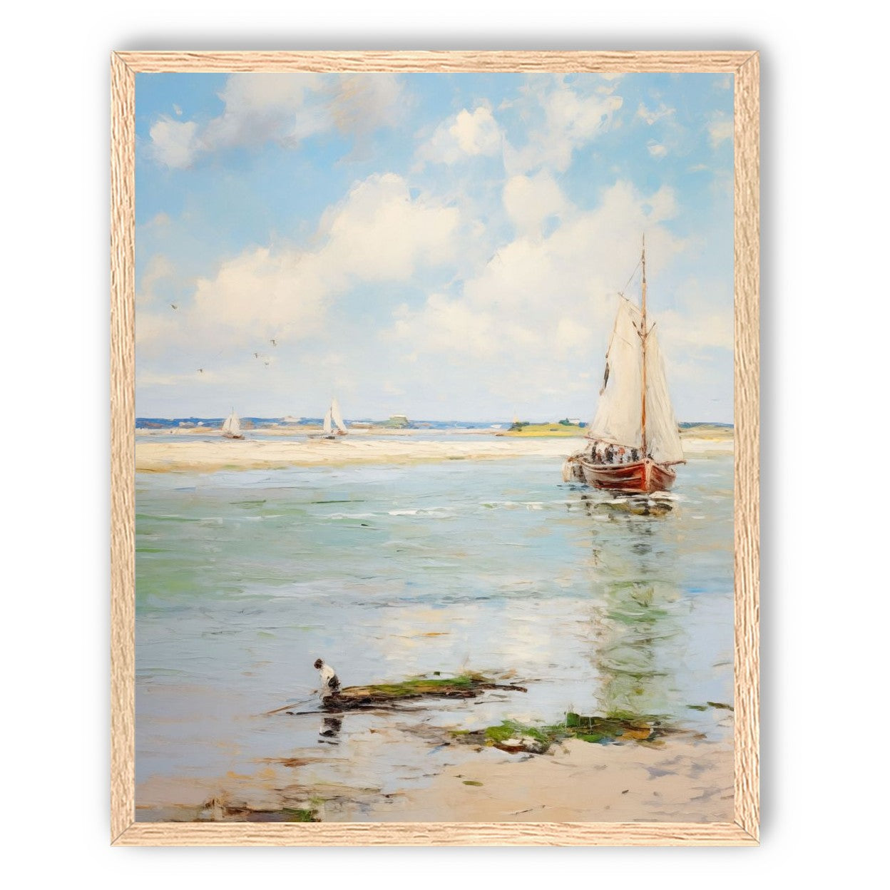 Sailboats at Peaceful Dawn