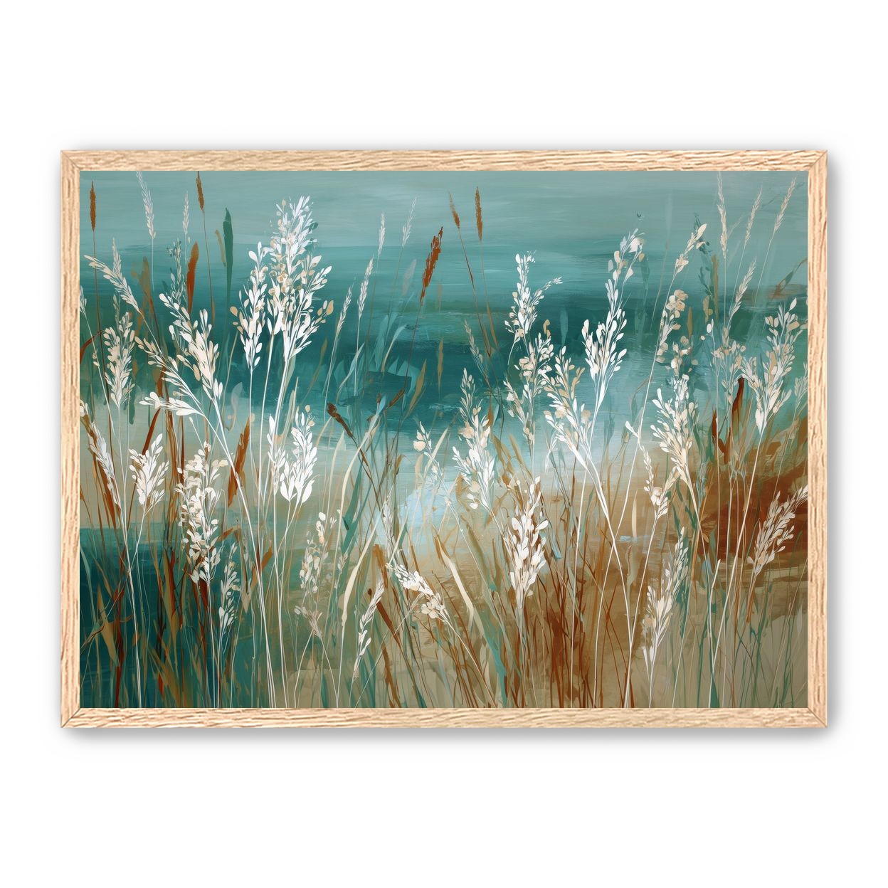 White Meadow Grasses Before Water |