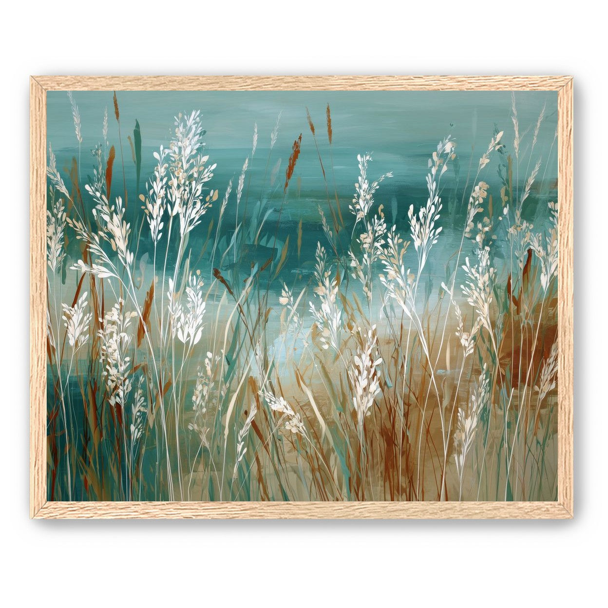 White Meadow Grasses Before Water |