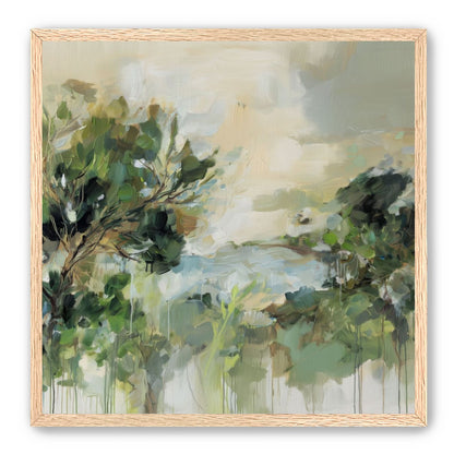 Hillside Trees in Loose Paint