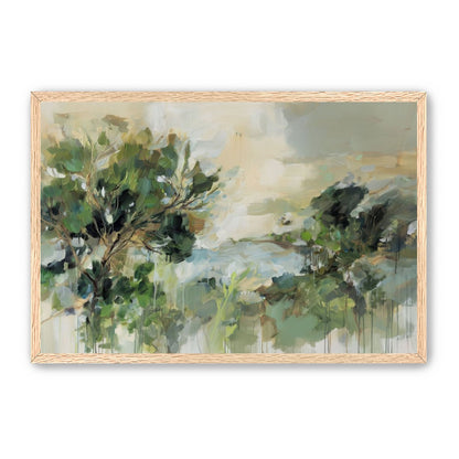 Hillside Trees in Loose Paint