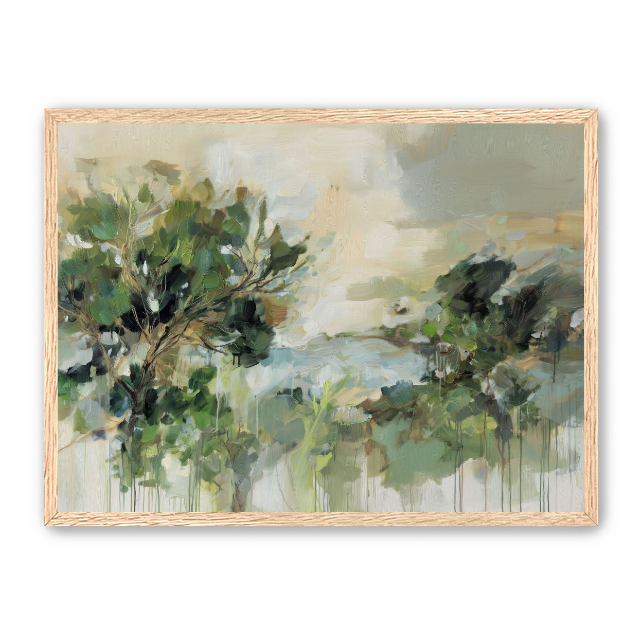Hillside Trees in Loose Paint