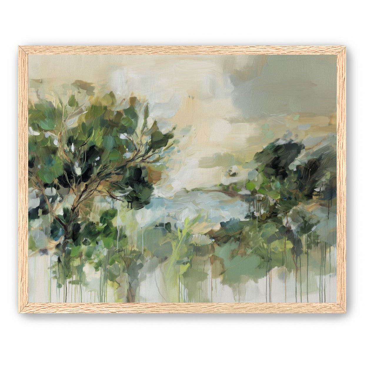 Hillside Trees in Loose Paint