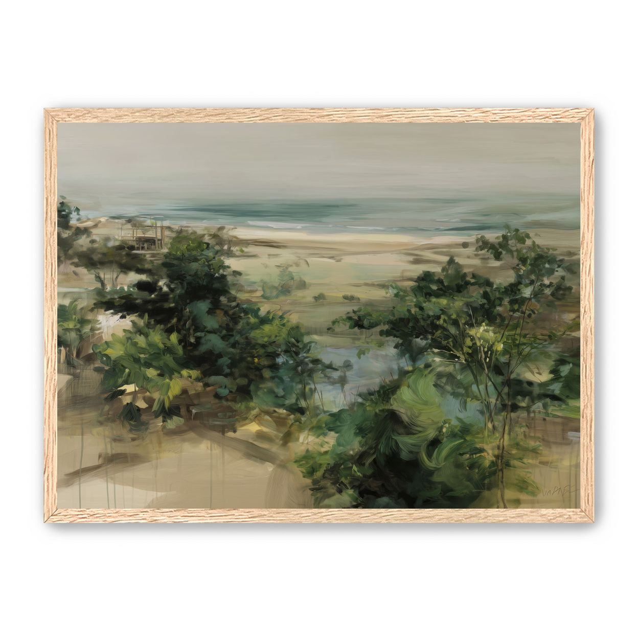 Coastal Dunes with Trees