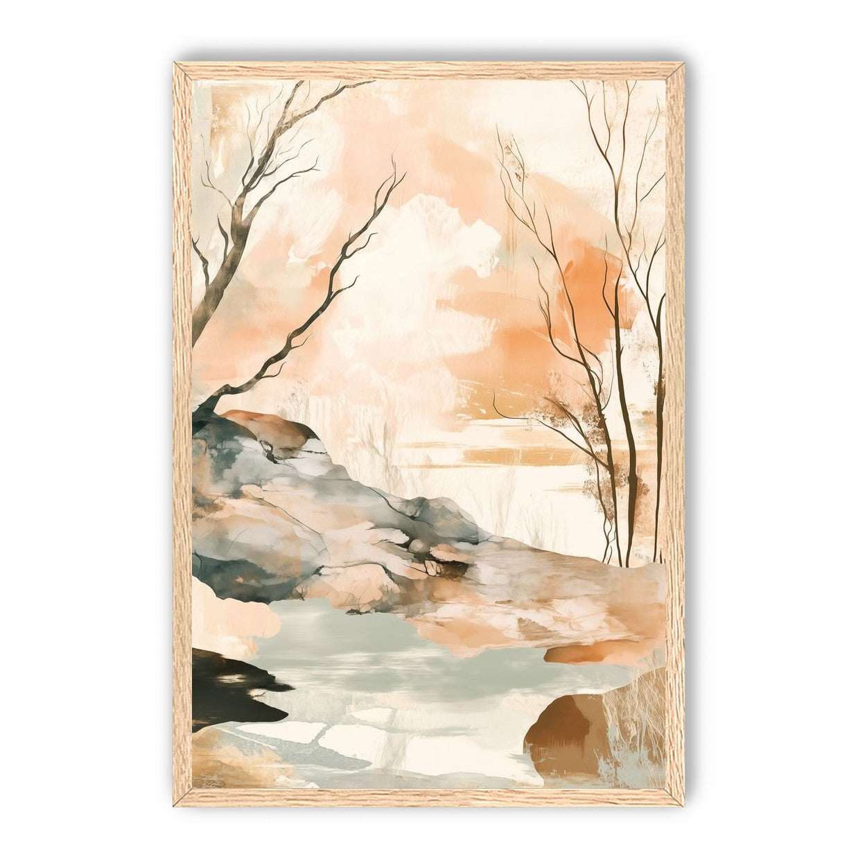 Ink Wash Over Stone Texture