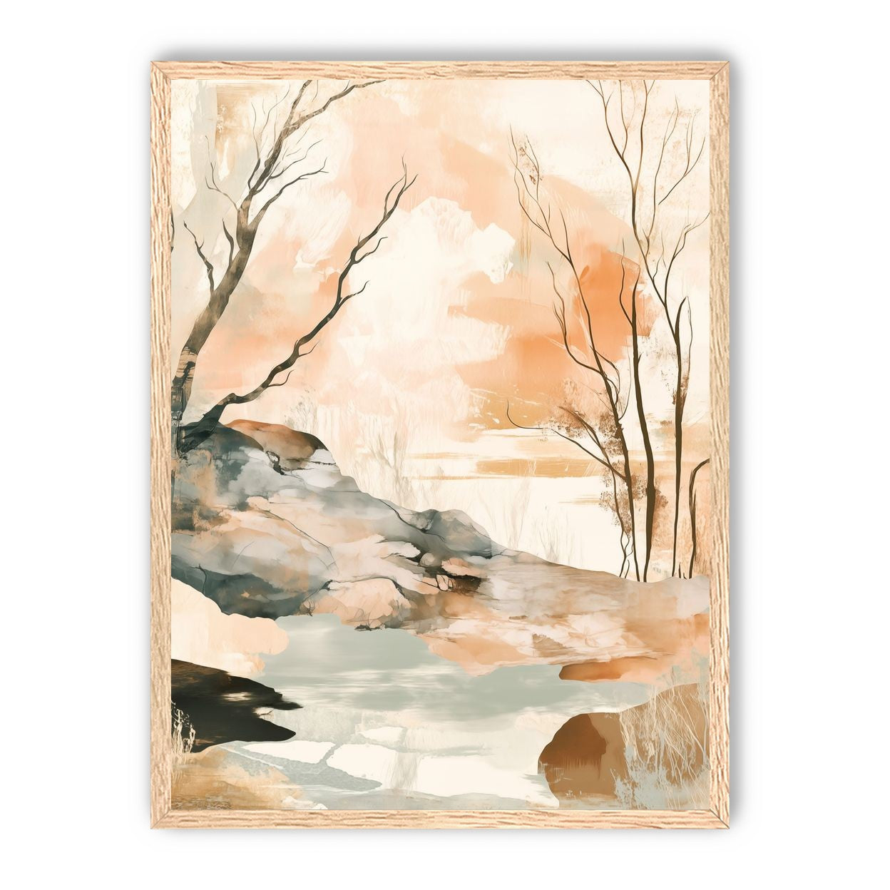 Ink Wash Over Stone Texture