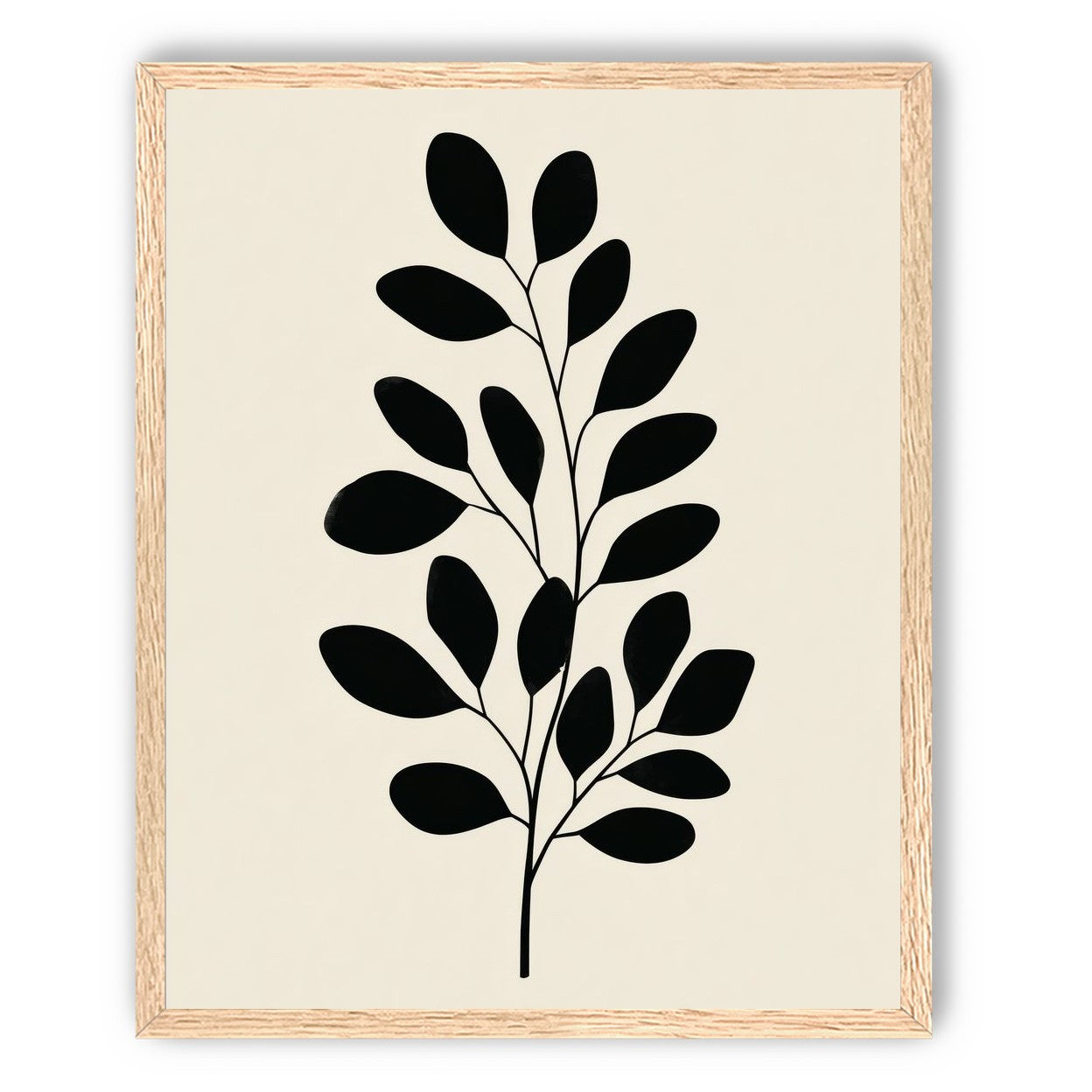 Plant Cutout on Cream
