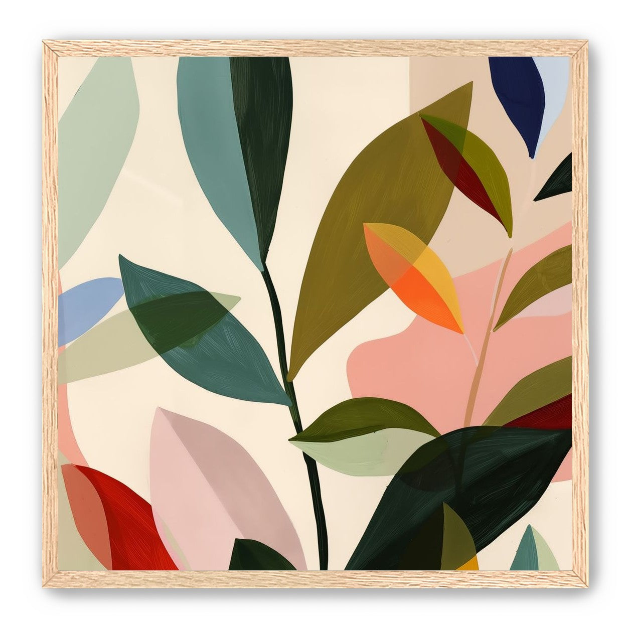 Cluster of Painted Leaves