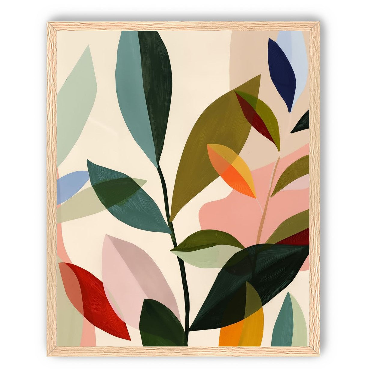 Cluster of Painted Leaves