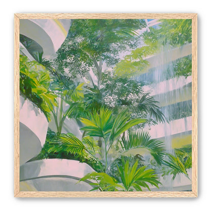 Palms beneath the skylight