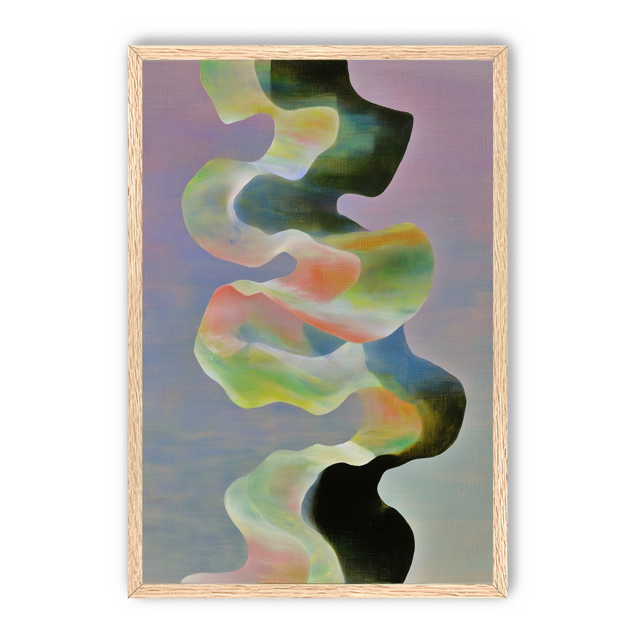 Twisting painted ribbon bands