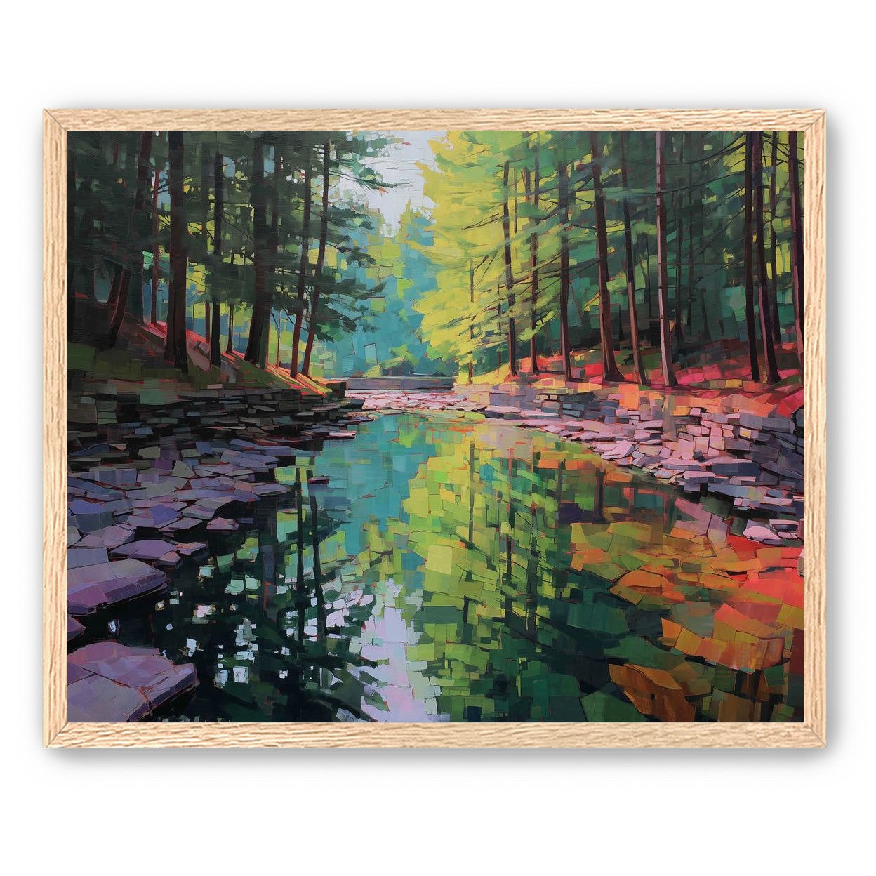 Worn Stones Along a Quiet Creek