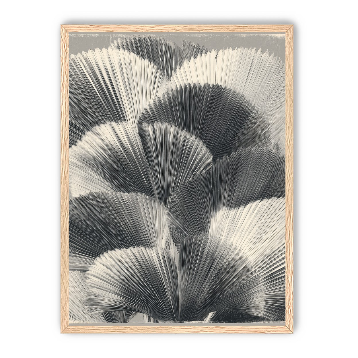 Ginkgo leaves in shadow