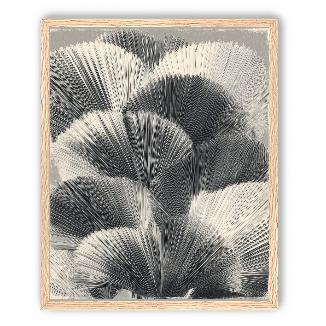 Ginkgo leaves in shadow