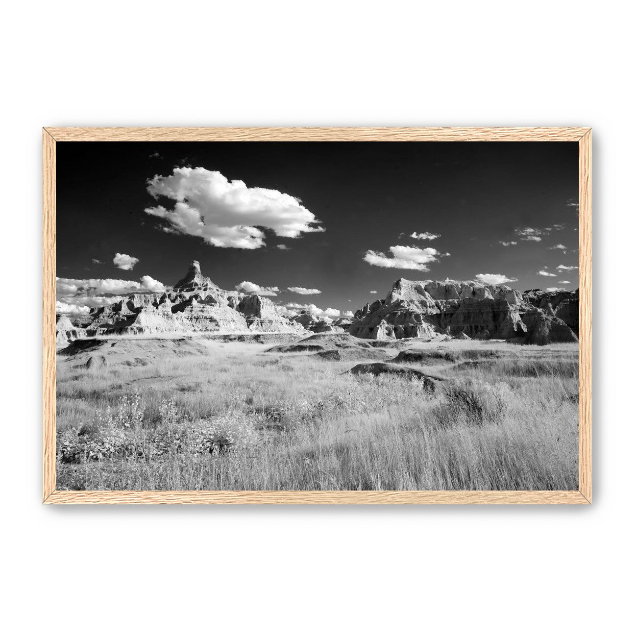 Badlands in Monochrome